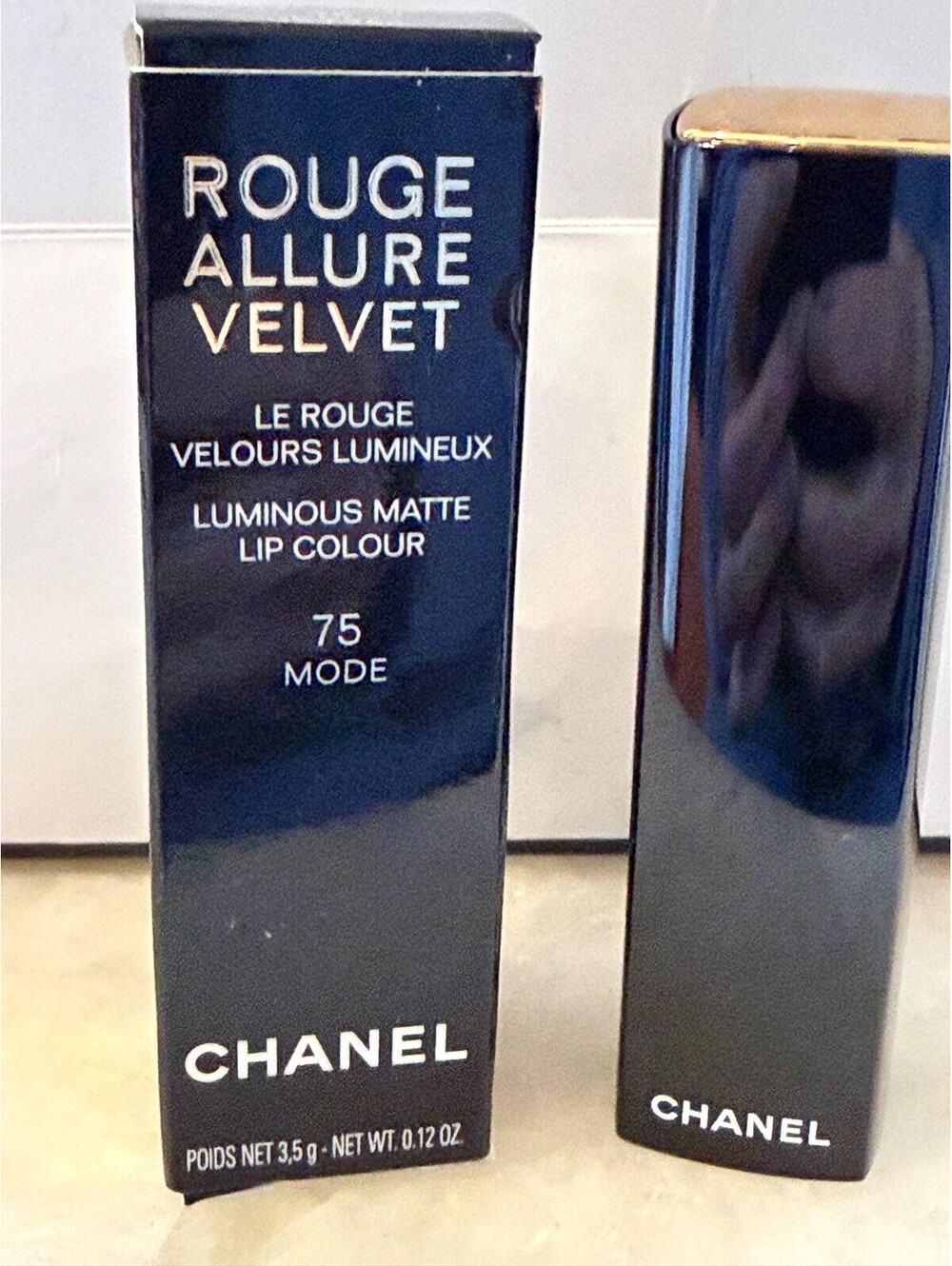CHANEL Rouge Allure Velvet Luminous Matte Lipstick - 75 MODE - BNIB Full Size
